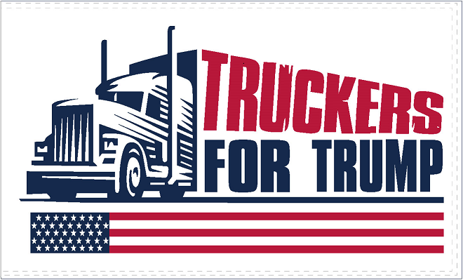 Truckers For Trump 3'X5' Flag ROUGH TEX® 100D