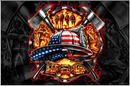 American Fireman 3'X5' Flag ROUGH TEX® 100D