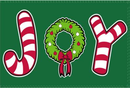 Joy Candy Canes 3'x5' Flag ROUGH TEX® 100D