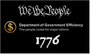 We The People Department Of Government Efficiency 3'X5' Flag ROUGH TEX® 100D
