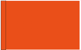 Orange 12"x18" Flag ROUGH TEX® 100D With Grommets