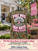 Phi Mu Georgia College Milledgeville Georgia Camo Premium T Shirts