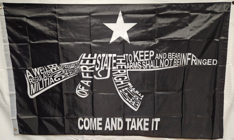 Come and Take It 2nd Amendment AK 47 3'x5' Flag ROUGH TEX® 68D Nylon