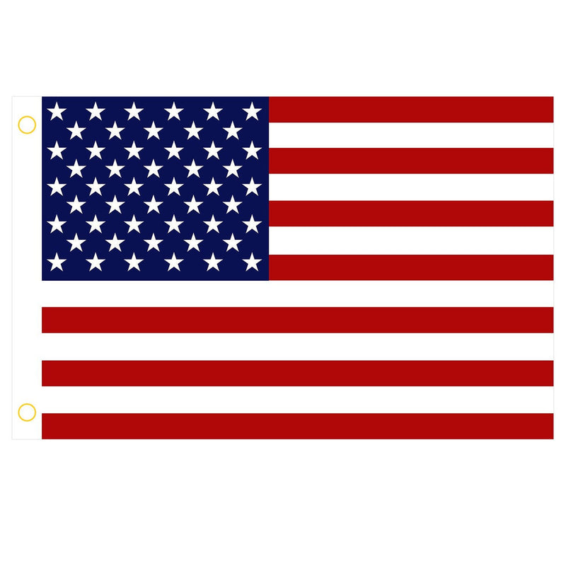 Four Pack 3x5 Feet USA American Flags Polyester Printed