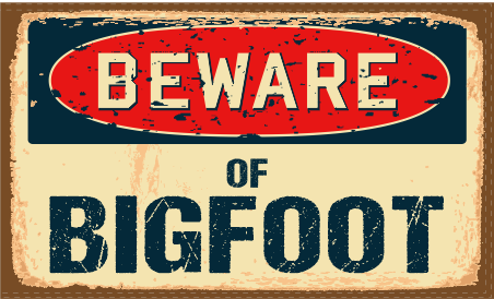 Beware of Bigfoot 3'X5' Flag ROUGH TEX® 100D