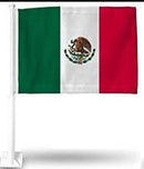 Mexico 12"x18" Car Flag ROUGH TEX® Double Sided Mexican Flags