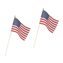 American Flags Veterans Day Sale 8x12 Inches 24" Inch Staffs (96 total) Rough Tex® 8" x 12" U.S.A. Stick Flags