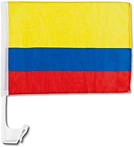 Colombia 12"x18" Car Flag Flag ROUGH TEX® 68D Single Sided
