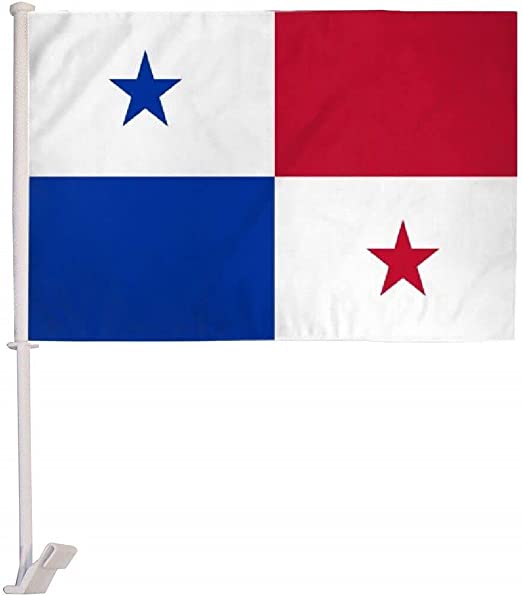 Panama 12"x18" Car Flag Flag ROUGH TEX® 68D Single Sided