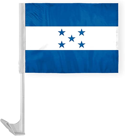 Honduras 12"x18" Car Flag Flag ROUGH TEX® 68D Single Sided