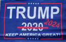 Trump 2020 2024 Keep America Great 12"x18" Flag ROUGH TEX® 68D