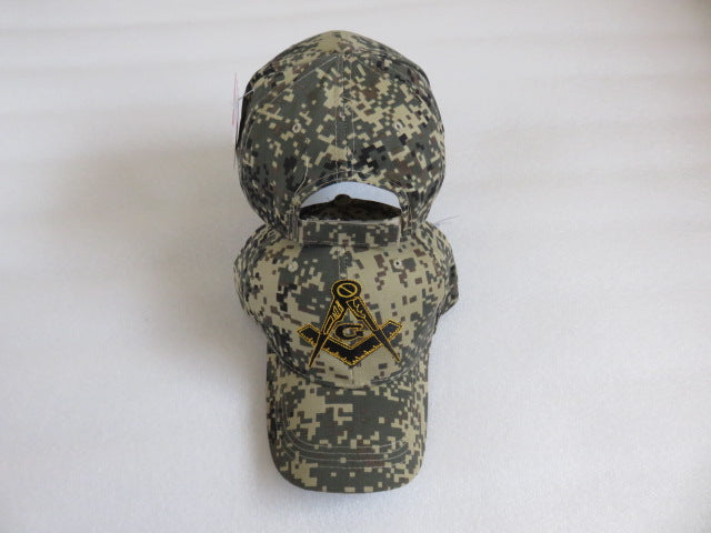 Mason Digital Camo Embroidered Cap Masonic Military