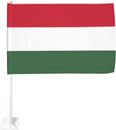 Hungary 12"x18" Car Flag Flag ROUGH TEX® 68D Single Sided
