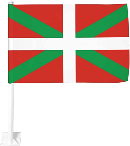 Basque 12"x18" Car Flag Flag ROUGH TEX® Knit Double Sided