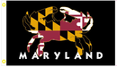 Maryland Black Crabs 3'X5' Flag ROUGH TEX® 100D