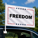 Charlie Kirk Car Flags | USA & Freedom Designs | American Car Flag