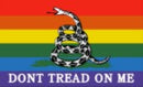 Rainbow Gadsden 3'X5' Flag ROUGH TEX® 100D
