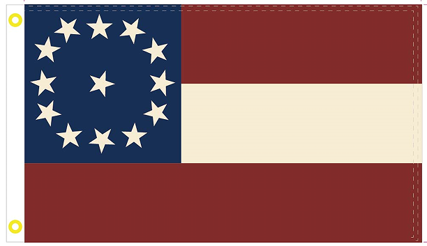 Tuscaloosa Alabama Stars & Bars 1st National Pattern 13 Star 3'x5' Flag ROUGH TEX® 100D