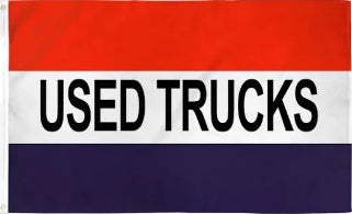 Used Trucks Red White Blue 3'X5' Flag ROUGH TEX® 68D