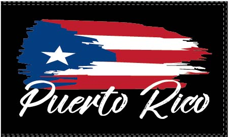 Puerto Rico Black Isla 3'X5' Flag ROUGH TEX® 100D