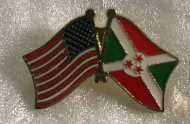 USA & Burundi Friendship Lapel Pin