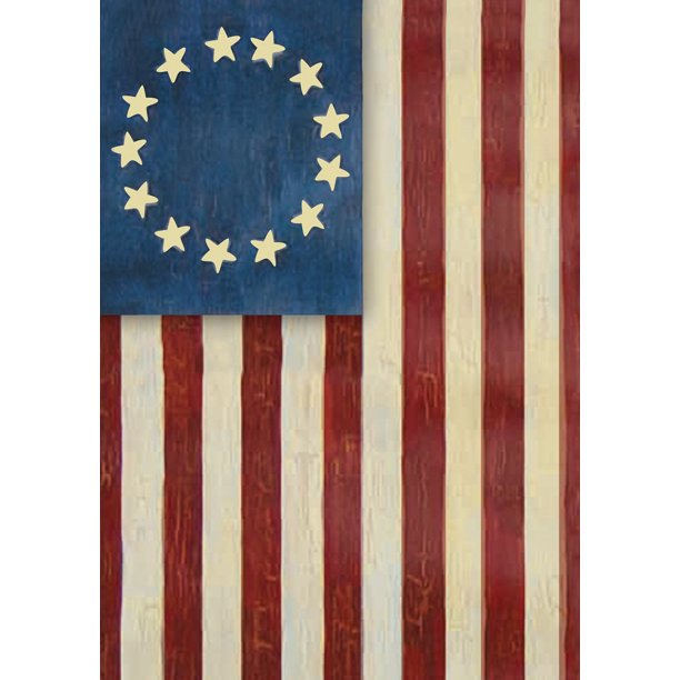 Betsy Ross American 28"x40" 100D ROUGH TEX® Double Sided Garden Flag