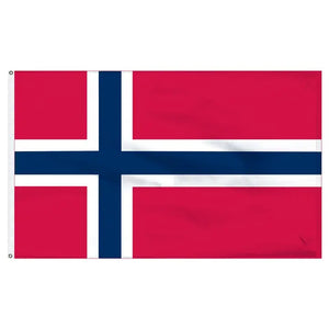 Norway 3'x5' Nylon Printed Rough Tex Brass Grommets