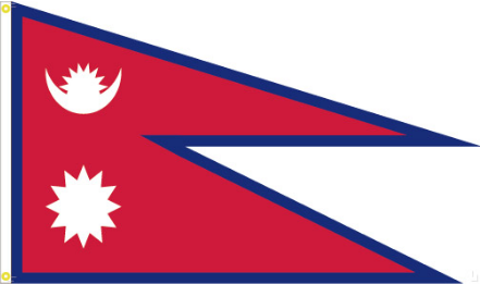 Nepal 3'X5' Flag ROUGH TEX® 100D