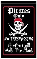 Pirate Jolly Roger 12"x18" 100D ROUGH TEX® Double Sided Garden Flag