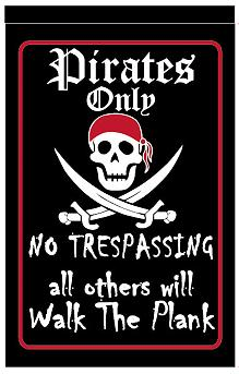 Pirate Jolly Roger 12"x18" 100D ROUGH TEX® Double Sided Garden Flag