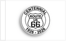 Route 66 Centennial 12"x18" Car Flag ROUGH TEX® Knit Double Sided