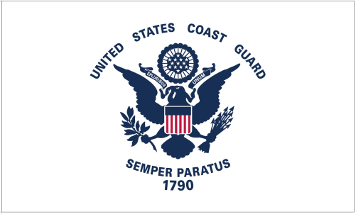 Coast Guard 3'X5' Flag ROUGH TEX® 100D