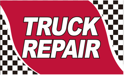 Truck Repair Red Checkered 3'X5' Flag ROUGH TEX® 100D