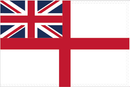 British White Ensign 12"x18" Stick Flag ROUGH TEX® 100D 30" Wooden Stick