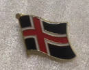 Iceland Wavy Lapel Pin