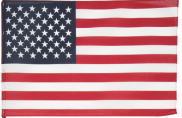 USA American 12"x18" Embroidered Flag ROUGH TEX® 210D