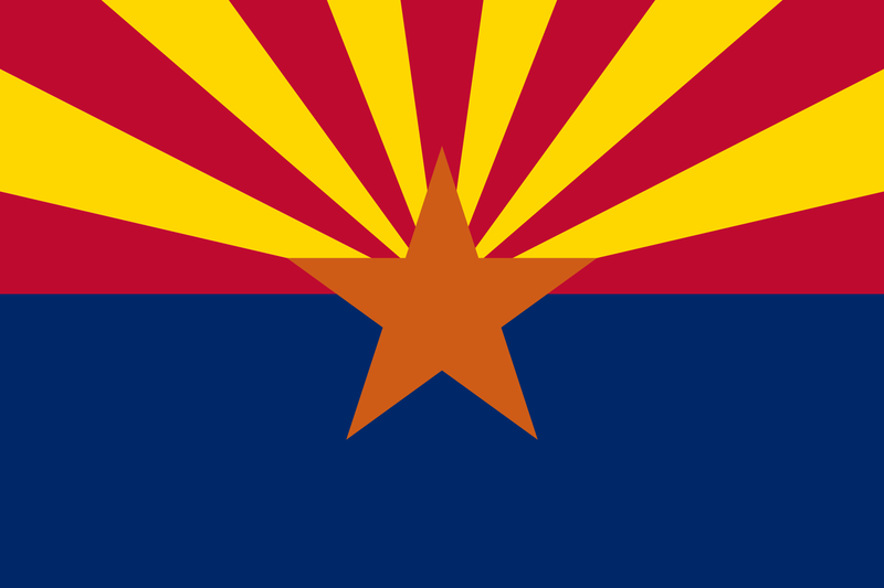 Arizona 3'x5' Embroidered Flag ROUGH TEX® 210D Oxford Nylon
