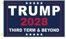 Trump 2028 Third Term & Beyond 3'X5' Flag ROUGH TEX® 100D