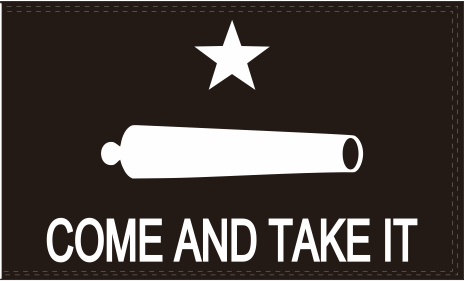 Gonzales Come And Take It Black XL 3'x5' Flag ROUGH TEX® 100D