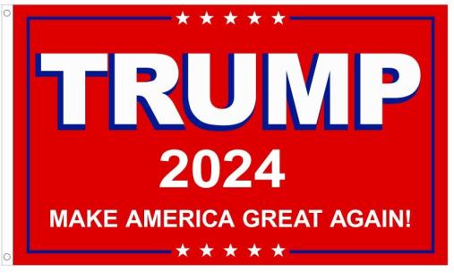 Trump 2024 Make America Great Again 12"x18" Flag ROUGH TEX® 68D