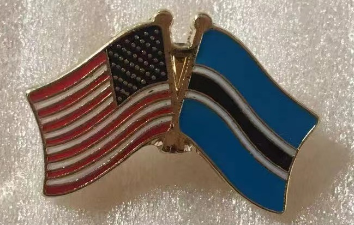 USA & Botswana Lapel Pin