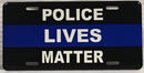 Police Lives Matter Embossed License Plate