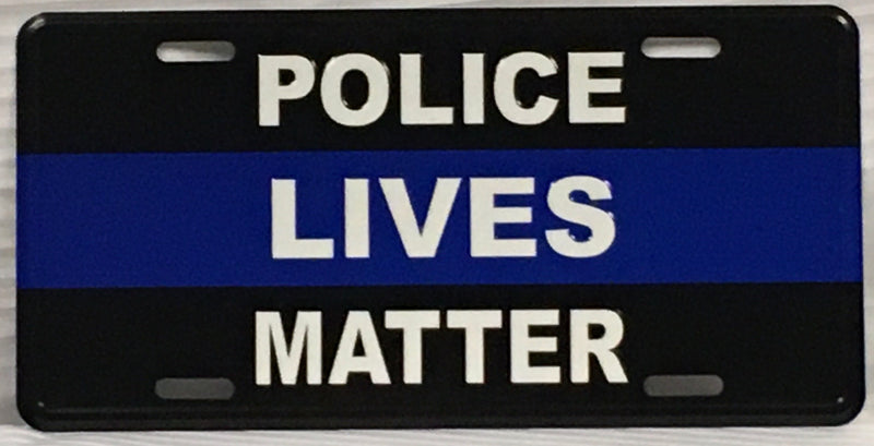 Police Lives Matter Embossed License Plate