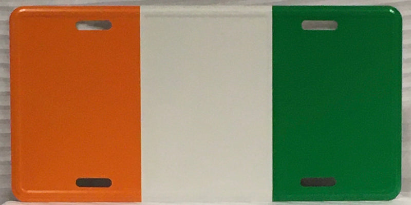 Ireland Flag Irish Embossed Aluminum Automobile License Plate