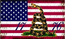 Gadsden USA 1776 3'X5' Flag ROUGH TEX® 100D