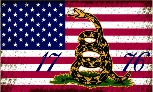 Gadsden USA 1776 3'X5' Flag ROUGH TEX® 100D