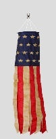 USA American Tea Stained Windsock 60" Embroidered ROUGH TEX® 420D