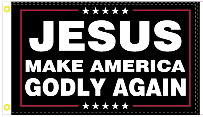 Jesus Make America Godly Again 3'X5' Flag ROUGH TEX® 100D