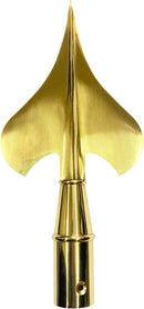 Military Indoor Flag pole 8 Feet Oak With Brass Spears or Eagles