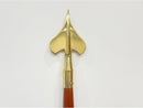 Military Indoor Flag pole 8 Feet Oak With Brass Spears or Eagles